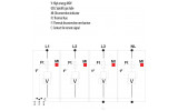 Ограничитель перенапряжения ETITEC V T12 280/12,5 (4+0), ETI изображение 3 (схема)