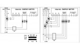 Анализатор параметров сети END25-RS 96×96мм 100-550В AC/DC RS-485, ETI изображение 3 (схема)