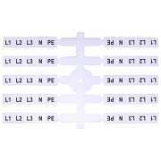 Табличка маркувальна (200 шт.) EO3 L1,L2,L3,N,PE, ETI міні-фото