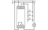 Реле імпульсне з функцією "пам'ять" MR-41 UNI 12-240В AC/DC 16A, ETI зображення 3 (схема)