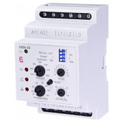 Реле контроля напряжения HRN-43 3-фазное 2×16A 230В AC, ETI мини-фото