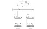 Реле контроля напряжения HRN-43 3-фазное 2×16A 400В AC, ETI изображение 2 (схема)