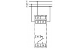 Реле контролю напруги і послідновності фаз HRN-54 3-фазне 8А 3×400В AC, ETI зображення 3 (схема)