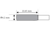 Термодатчик TZ-3 (подвійна ізоляція) -40...+125°C 3м, ETI зображення 2 (габаритні розміри)