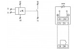 Реле контролю температури TER-3С 24-240В AC/DC +30...+70°C 16A, ETI зображення 3 (схема)