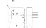 Багатофункціональне реле часу в монтажну коробку SMR-B 230V/AC, ETI зображення 2 (габаритні розміри)