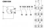 Многофункциональное реле времени CRM-93H UNI 12-240V AC/DC 3×8А, ETI изображение 3 (схема)