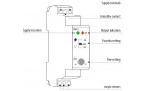 Реле управления лестничным освещением CRM-4 230V/AC 16A, ETI изображение 4 (схема)