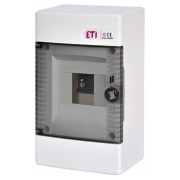 Щит наружный распределительный ECT 4 PT (4 модуля, прозрачная дверь), ETI мини-фото