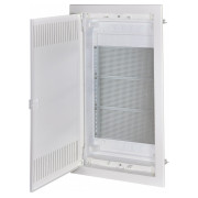 Щит металопластиковий ECG42 MEDIA-I (перфорована панель, перфоровані металеві білі дверцята), ETI міні-фото