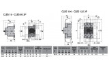 Рукоятка выносная CLBS-EH80/G (черная) для CLBS 16-80А, CD 63&100A, ETI изображение 2 (габаритные размеры)