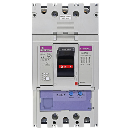 Автоматичний вимикач EB2 400/3S 3P 400A 50кА, ETI (4671102) фото