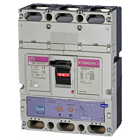 Автоматический выключатель EB2 800/3LE 3P 800A 50кА, ETI (4672180) фото