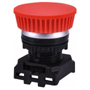 Кнопка-модуль грибок без фиксации красная/хром EGM-P-RCh, ETI мини-фото