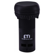 Кнопка моноблочна заглиблена 1НЗ чорна ECF-01-C, ETI міні-фото