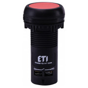 Кнопка моноблочная утопленная 1НО+1НЗ красная ECF-11-R, ETI мини-фото