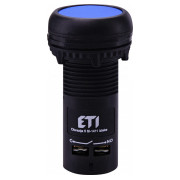 Кнопка моноблочная утопленная 1НО+1НЗ синяя ECF-11-B, ETI мини-фото