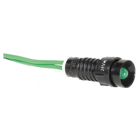 Лампа светосигнальная 5мм 24V AC зеленая LS LED 5 G 24, ETI (4770801) фото