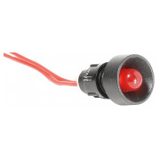 Лампа світлосигнальна 10мм 24V AC червона LS LED 10 R 24, ETI міні-фото