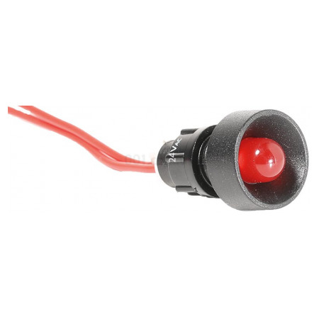 Лампа світлосигнальна 10мм 24V AC червона LS LED 10 R 24, ETI (4770808) фото