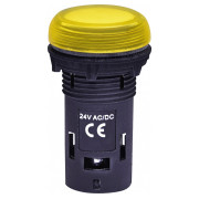 Лампа світлосигнальна LED матова 24V AC/DC жовта ECLI-024C-Y, ETI міні-фото