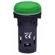 Лампа светосигнальная LED матовая 240V AC зеленая ECLI-240A-G, ETI мини-фото