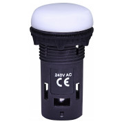 Лампа світлосигнальна LED матова 240V AC біла ECLI-240A-W, ETI міні-фото