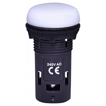Лампа світлосигнальна LED матова 240V AC біла ECLI-240A-W, ETI (4771235) фото