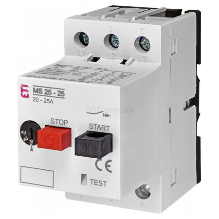 Автоматичний вимикач захисту двигуна MS25-25 (20-25А), ETI (4600320) фото