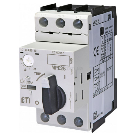 Автоматичний вимикач захисту двигуна MPE25-25 (20-25А), ETI (4648013) фото