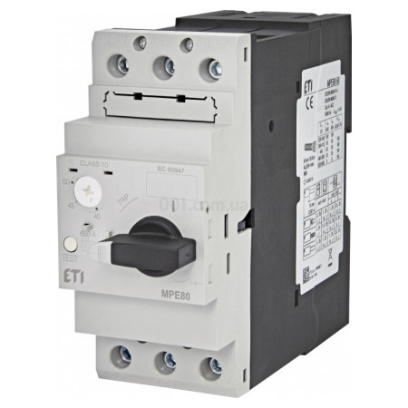 Автоматический выключатель защиты двигателя MPE80-50 (40-50А), ETI (4648016) фото