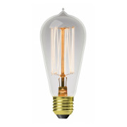 Лампа накаливания (ЛОН) ArtDeco ST64 прозрачная тип капля, 60 Вт 2700K E27, EUROLAMP мини-фото