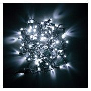 Гирлянда светодиодная уличная STARLIGHT бахрома белый 75LED IP44 черный 2×0,7м, Евросвет мини-фото