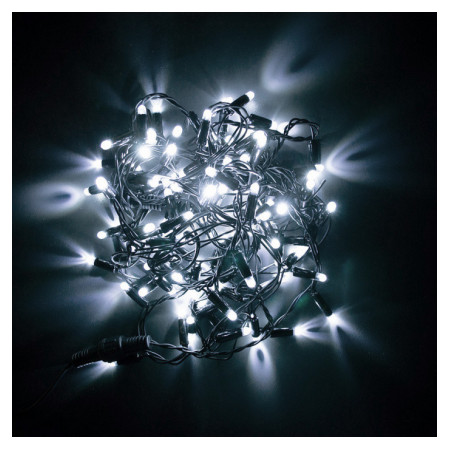 Гірлянда світлодіодна вулична STARLIGHT бахрома білий 75LED IP44 чорний 2×0,7м, Евросвет (000057269) фото