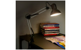 Лампа настольная с патроном E27 и струбциной серебро Ridy-027, Евросвет изображение 4 (применение)