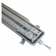 Світильник LED-SH-40 2×1200 IP65 з лампами 18Вт 4000К і запобіжником PULS-10, Евросвет міні-фото