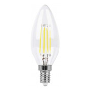 Світлодіодна лампа LB-158 C37 (свічка) філамент 6Вт 4000K E14, Feron міні-фото