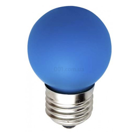 Світлодіодна лампа LB-37 G45 (куля) 1Вт синяя E27, Feron (4583) фото