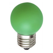 Светодиодная лампа LB-37 G45 (шар) 1Вт зелёная E27, Feron мини-фото