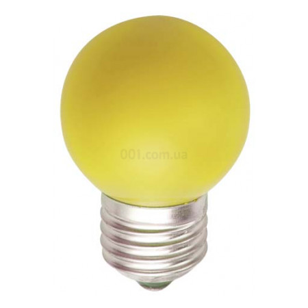 Светодиодная лампа LB-37 G45 (шар) 1Вт желтая E27, Feron (4803) фото