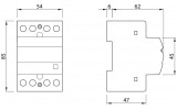 Контактор модульный 63A 4НО 230В 3M, GEWISS изображение 2 (габаритные размеры)