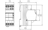 Реле импульсное 4НВ 16A 230В AC 2M, GEWISS изображение 2 (габаритные размеры)