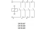 Реле імпульсне 4НВ 16A 230В AC 2M, GEWISS зображення 3 (схема)