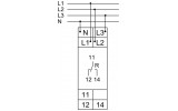 Реле контроля фаз трехфазное, GEWISS изображение 3 (схема)