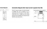 Реле контроля тока однофазное 230В AC, GEWISS изображение 4 (схема)