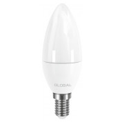 Светодиодная лампа 1-GBL-133 C37 CL-F 5Вт 3000K E14, GLOBAL LED Светодиодная лампа 1-GBL-133 C37 CL-F 5Вт 3000K E14, GLOBAL LED мини-фото