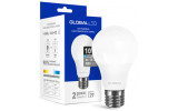 Упаковка светодиодной лампы GLOBAL LED 1-GBL-164-02 A60 10W 4100K E27 изображение