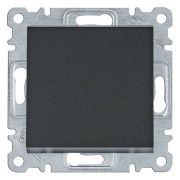 Выключатель 1-клавишный перекрестный Lumina черный 10АХ/230В, Hager мини-фото