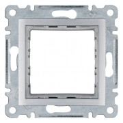 Рамка-адаптер для изделий 45х45 Lumina серебристая, Hager мини-фото