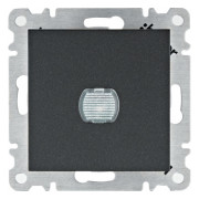 Светорегулятор нажимной Lumina черный 60-300Вт, Hager мини-фото